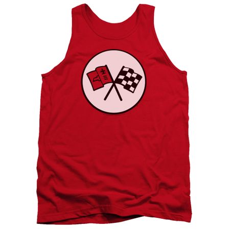 Chevy Tank Top Chevrolet 2nd Gen Vette Logo Red Tanktop
