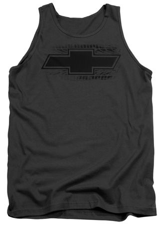 Chevy Tank Top Chevrolet Bowtie Tire Tread Charcoal Tanktop