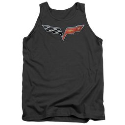 Chevy Tank Top Vette Logo Charcoal Tanktop