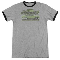Chevy Vega Car Of The Year 71 Athletic Heather Ringer Shirt