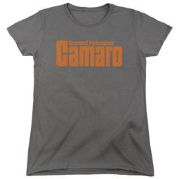 Chevy Womens Shirt Camaro Command Performance Charcoal T-Shirt
