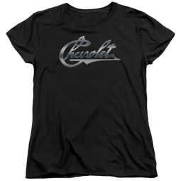 Chevy Womens Shirt Chevrolet Script Black T-Shirt Chevy Womens Shirt Chevrolet Script Black T-Shirt