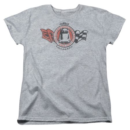 Chevy Womens Shirt Gentlemen's Racer Sports Grey T-Shirt