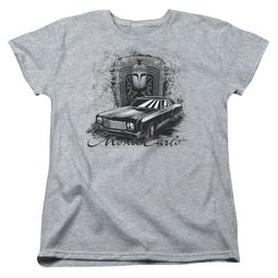 Chevy Womens Shirt Monte Carlo Sports Grey T-Shirt