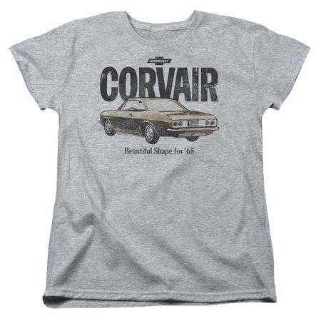 Chevy Womens Shirt Retro Corvair Sports Grey T-Shirt