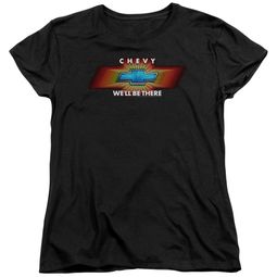 Chevy Womens Shirt We'll Be There TV Spot Black T-Shirt