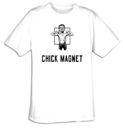 CHICK MAGNET Funny Saying Geek Humor Adult T-shirt CHICK MAGNET Funny Saying Geek Humor Adult T-shirt