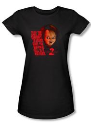 Child's Play 2 Juniors T-shirt Movie In Heaven Black Tee Shirt