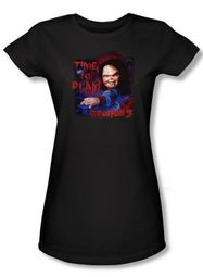 Child's Play 3 Juniors T-shirt Movie Time To Play Black Tee Shirt
