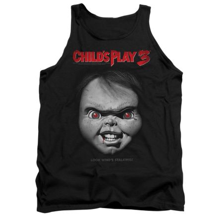 Child's Play 3 Tank Top Face Poster Black Tanktop