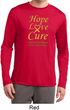 Childhood Cancer Awareness Hope Love Cure Dry Wicking Long Sleeve