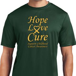 Childhood Cancer Awareness Hope Love Cure Dry Wicking Shirt