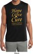 Childhood Cancer Awareness Hope Love Cure Dry Wicking Sleeveless Shirt