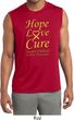 Childhood Cancer Awareness Hope Love Cure Dry Wicking Sleeveless Shirt