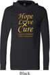 Childhood Cancer Awareness Hope Love Cure Lightweight Hoodie