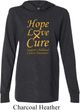 Childhood Cancer Awareness Hope Love Cure Lightweight Hoodie