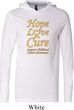 Childhood Cancer Awareness Hope Love Cure Lightweight Hoodie
