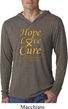 Childhood Cancer Awareness Hope Love Cure Lightweight Hoodie Tee
