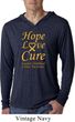 Childhood Cancer Awareness Hope Love Cure Lightweight Hoodie Tee