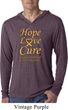 Childhood Cancer Awareness Hope Love Cure Lightweight Hoodie Tee
