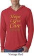 Childhood Cancer Awareness Hope Love Cure Lightweight Hoodie Tee