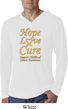 Childhood Cancer Awareness Hope Love Cure Lightweight Hoodie Tee