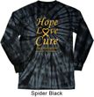 Childhood Cancer Awareness Hope Love Cure Long Sleeve Tie Dye