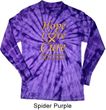 Childhood Cancer Awareness Hope Love Cure Long Sleeve Tie Dye