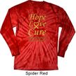 Childhood Cancer Awareness Hope Love Cure Long Sleeve Tie Dye