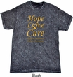 Childhood Cancer Awareness Hope Love Cure Mineral Washed Tie Dye Tee