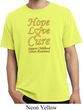 Childhood Cancer Awareness Hope Love Cure Pigment Dyed Shirt
