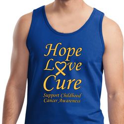 Childhood Cancer Awareness Hope Love Cure Tank Top