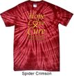 Childhood Cancer Awareness Hope Love Cure Tie Dye Shirt