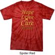 Childhood Cancer Awareness Hope Love Cure Tie Dye Shirt