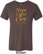 Childhood Cancer Awareness Hope Love Cure Tri Blend Tee