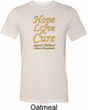 Childhood Cancer Awareness Hope Love Cure Tri Blend Tee