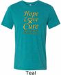 Childhood Cancer Awareness Hope Love Cure Tri Blend Tee