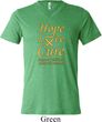 Childhood Cancer Awareness Hope Love Cure Tri Blend V-neck