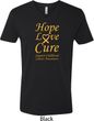 Childhood Cancer Awareness Hope Love Cure V-neck