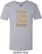 Childhood Cancer Awareness Hope Love Cure V-neck