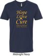 Childhood Cancer Awareness Hope Love Cure V-neck
