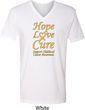 Childhood Cancer Awareness Hope Love Cure V-neck
