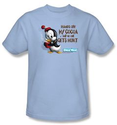 Chilly Willy Kids T-shirt TV Show Hands Off Light Blue Tee Shirt Youth