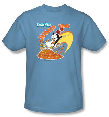 Chilly Willy Kids T-shirt TV Show Jump In Carolina Blue Shirt Youth