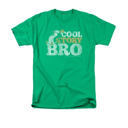 Chilly Willy Shirt Cool Story Adult Kelly Green Tee T-Shirt
