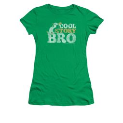 Chilly Willy Shirt Juniors Cool Story Kelly Green Tee T-Shirt