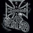 Chopper T-shirt -  Cross Skeleton Biker Tee