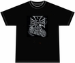 Chopper T-shirt -  Cross Skeleton Biker Tee