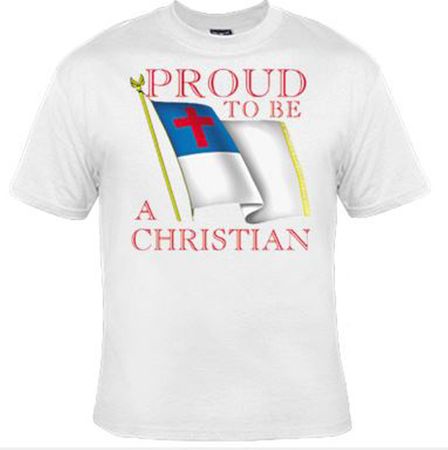 Christian T-shirt - Proud to be a Christian Adult Tee Shirt