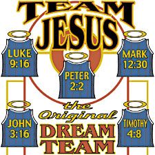 Christian T-shirt - Team Jesus Adult Tee Shirt